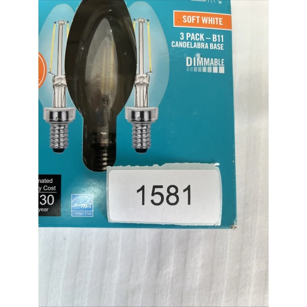 EcoSmart 25-Watt Equivalent Candelabra LED Light Bulb Soft White (3-Pack)
